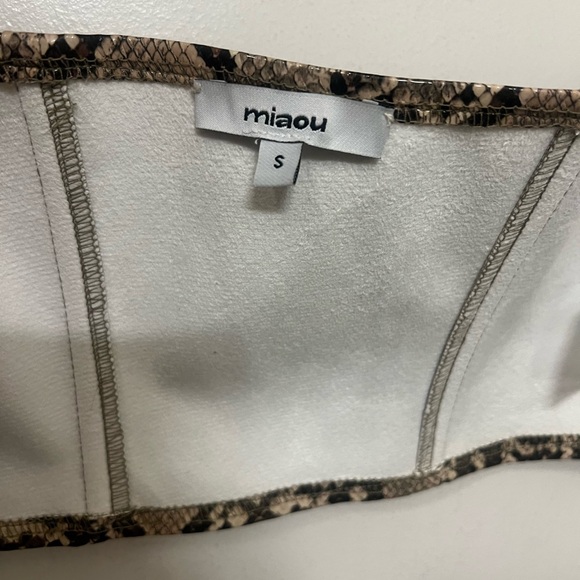 Miaou Mara Snake Print Corset - Picture 6 of 6